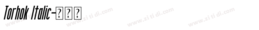 Torhok Italic字体转换